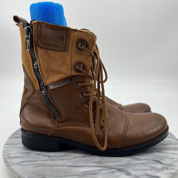 J75 by Jump Trooper 3 Boots Mens Size 7 Faux Leather Military Combat-Inspired - Picture 2 of 12